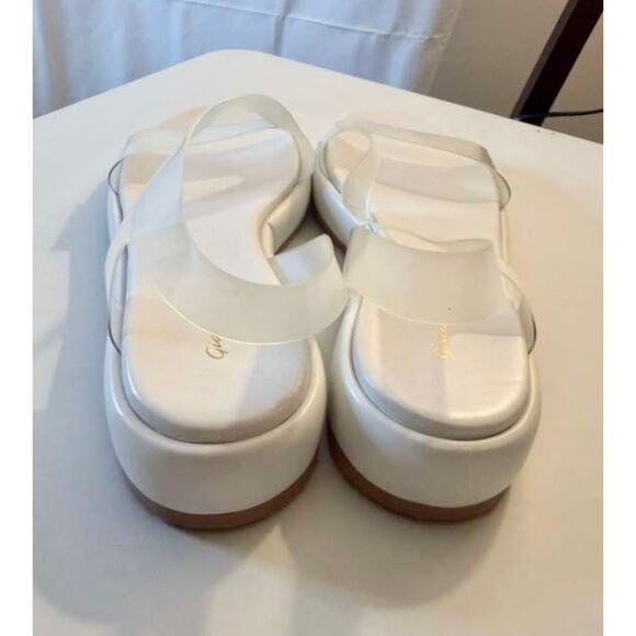 NWOB Gianvito Rossi Metropolis flatform sandals in white sz. 39EU/8.5US main image 1
